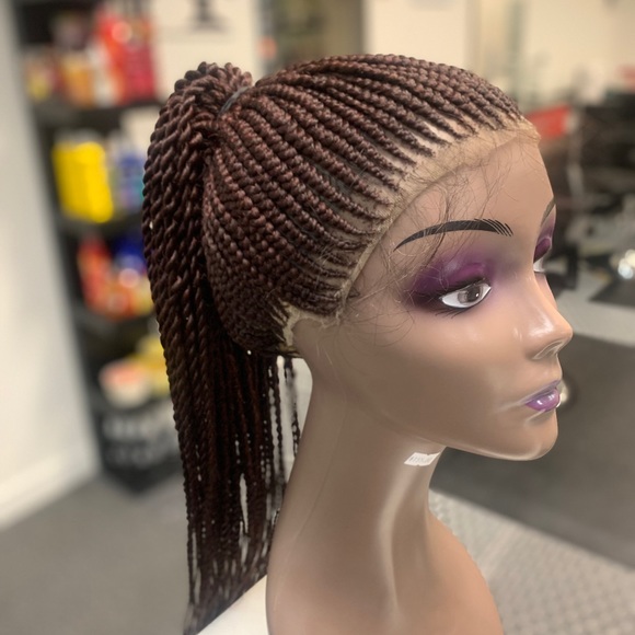 Up do braided wig